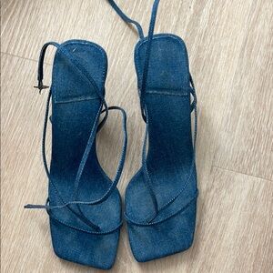 Jeffrey Campbell Denim Strappy Women's Heels